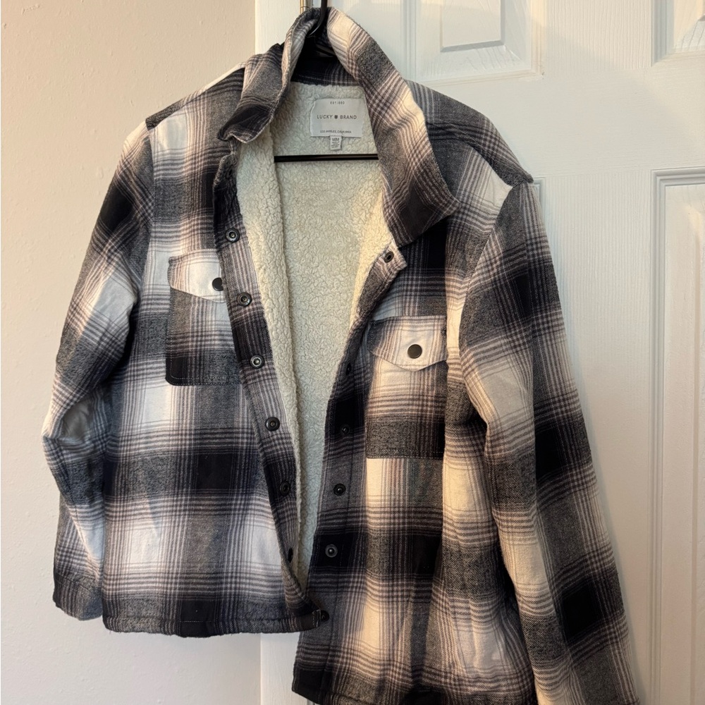 Black and White Plaid Jacket